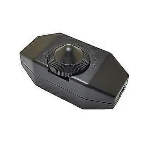 1a 220vac Design Himmennettävä LED-himmennin (pyörivä himmennin) LED himmennettävä, On/off, 110-220v, Johtoon asennettava kytkin, Musta