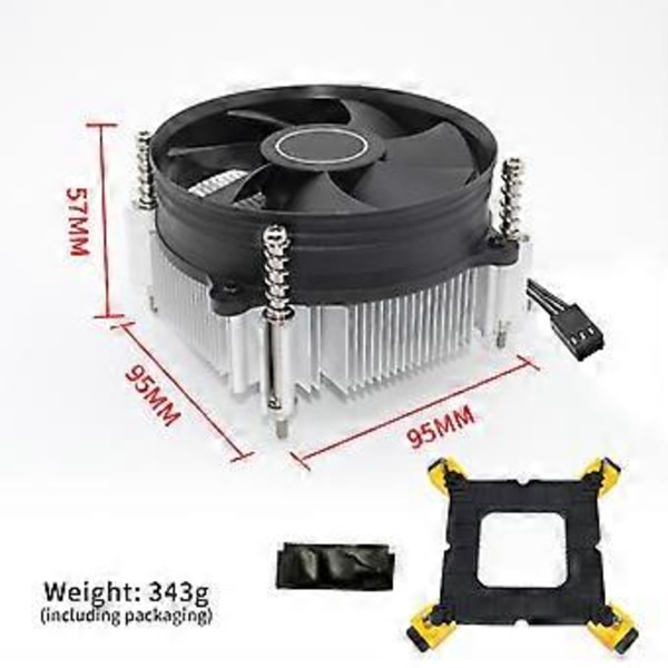 A50 MINI CPU-jäähdytin, tietokoneen jäähdytyselementti tuuletin LGA 1151 LGA1700 -liittimille