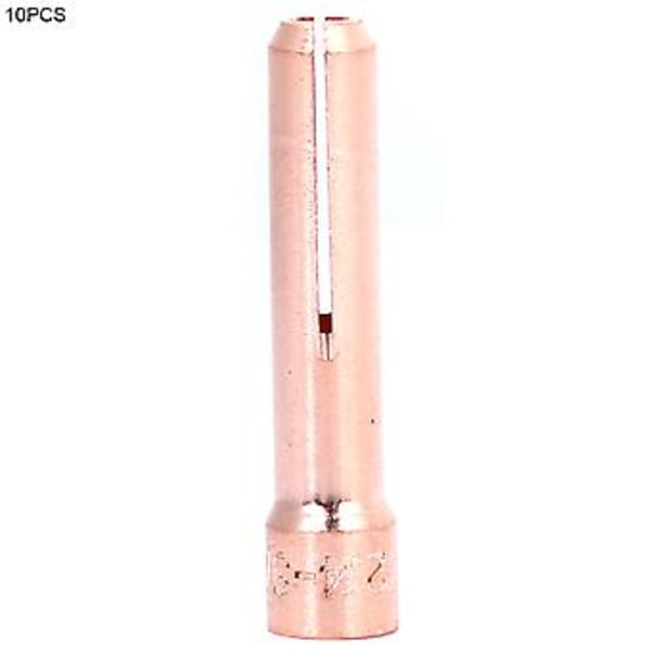 10 st/set 10N22S-25S Koppar Spännhylsa Kropp Tig Svetsbrännare Argonbågförbrukningsmaterial (10N24S)