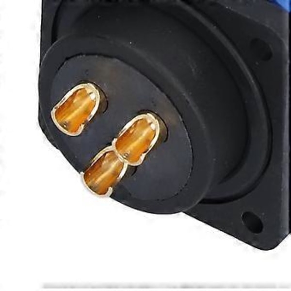 Vedenpitävä liitin, neliö, 4 reikää, IP68, ilmailuvirtapistoke 380V 45A kaapelille SP283 Pin