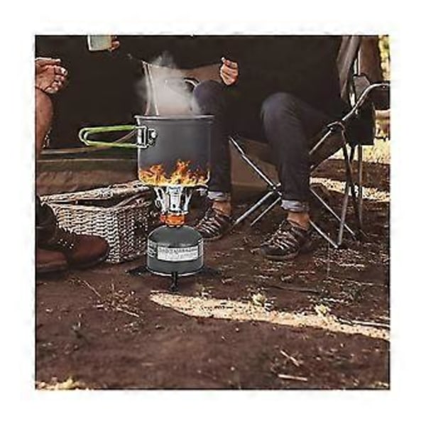 Camping Gryt- och Pannset med Mini Backpacking Kök Utrustning för Utomhusvandring Lägereld Grön