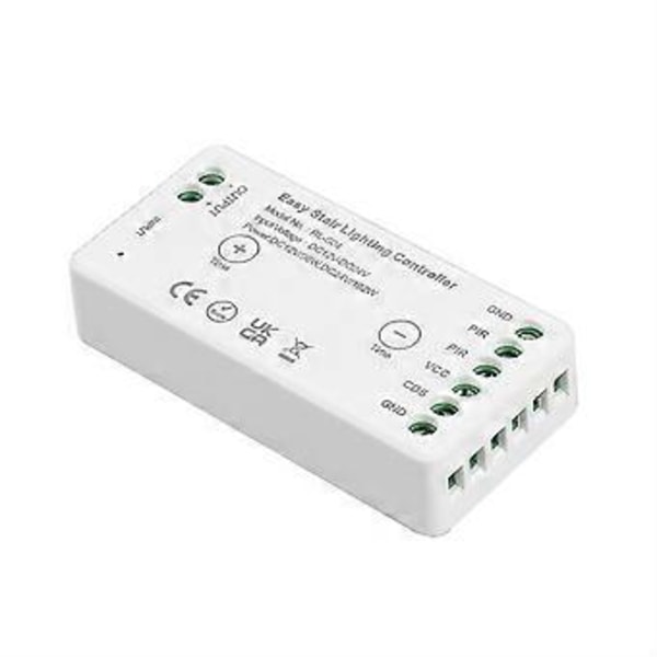 WiFi Tuya APP DC 12V 24V 8A Nem LED Trappebelysningscontroller PIR Infrarød Menneskelig Bevægelse Dagslyssensor Kontakt