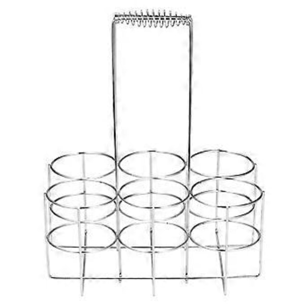 Ølholder for 6 flasker, ølkurv, vinstativ for BBQ, hotell, bar, vin- og ølflasker