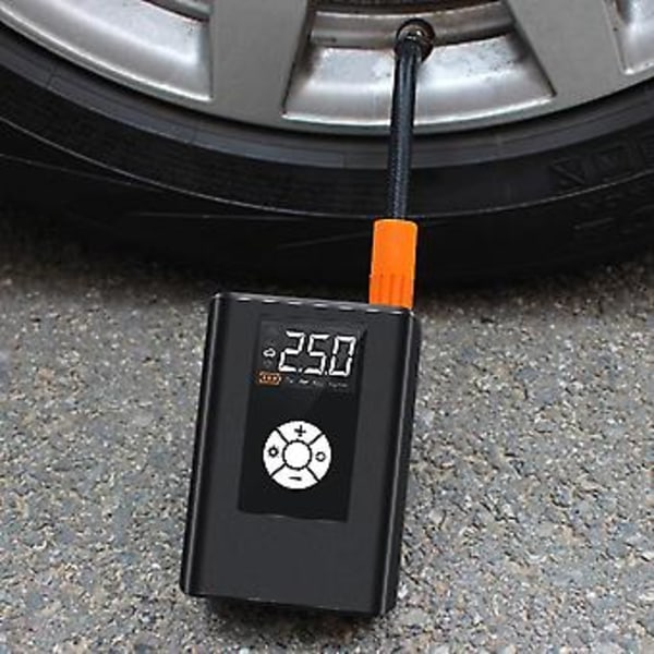 Ladattava rengaspumppu langallisella tyypillä Kannettava kompressori Digitaalinen auton rengaspumppu sopii C:lle