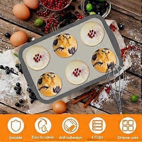DIY Silikon Kakeform Bakeform Nonstick Kakeform Slitesterk Bakeform Lett å Løsne Rengjøre 1STK