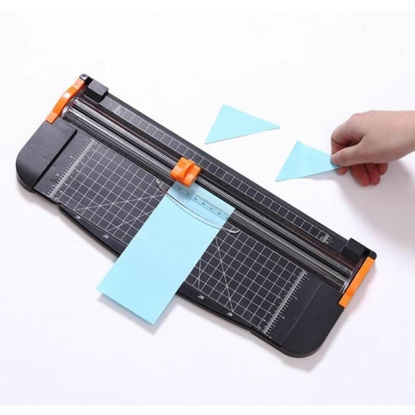 A4 Titanium Trimmer Trimmer med automatisk sikkerhed til skæring af standardpapir / fotos / etiketter Sort Sort (Nior)
