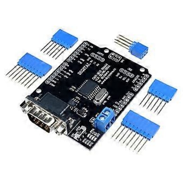 MCP2515 Can Bus Shield Kort SPI Gränssnitt Kontakt Expansionskontrollermodul DC 5V-12V för Seeeduino