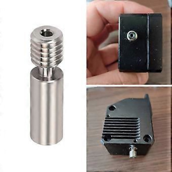 H2 TC4 1,75 m Heatbreak Rustfrit Stål til Titanium Legering Hals Til H2 Ekstruder VS Titan MK8 Hotend Ender3 V2 3D Printer