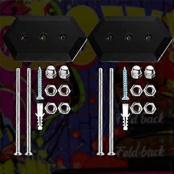 8 Pakning Skateboard Veggfeste med Skrue Flytende Skateboardhenger Skateboardfeste Hengende Skateboardstativ