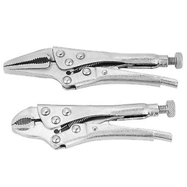 2 st Skiftnyckelset, Rak käft Låsningstång, Slipade Handverktyg för Säkert Grepp & Låsning, Hållbar Stålkonstruktion, Idealisk för DIY &