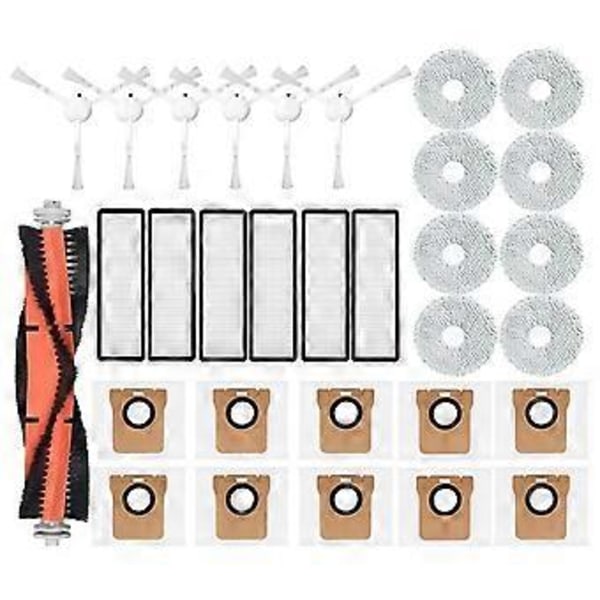 For Robotstøvsuger X10+ X10 Plus B101GL Tilbehør Hovedbørste Sidebørste Hepa Filter Støvpose Moppeklut Reservedeler