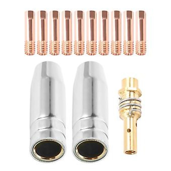 13st 14ak Förbrukningsmaterial 0.9mm Mig Gasmunstycke Spets H Av 15ak Mig Torc
