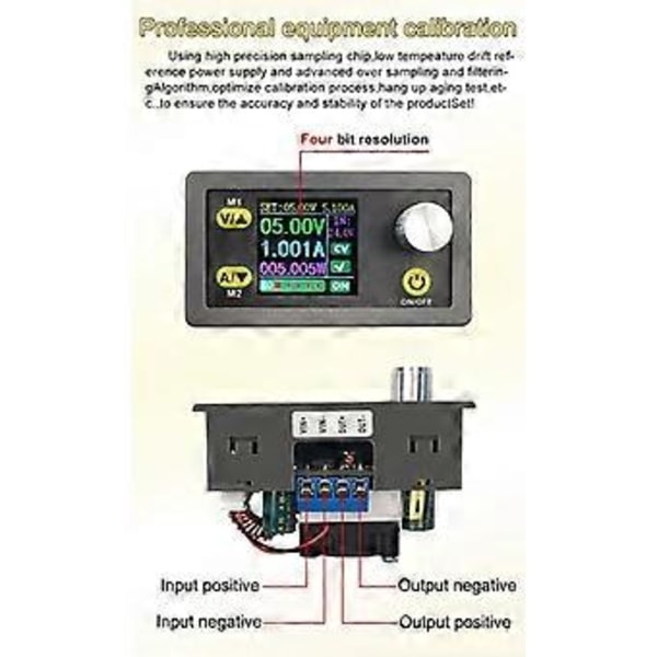 WZ3605E DC DC Boost -muunnin CC CV 36V 5A Moduuli Säädettävä Säädelty Laboratorio Virtalähde Volttimittari Ampeerimittari