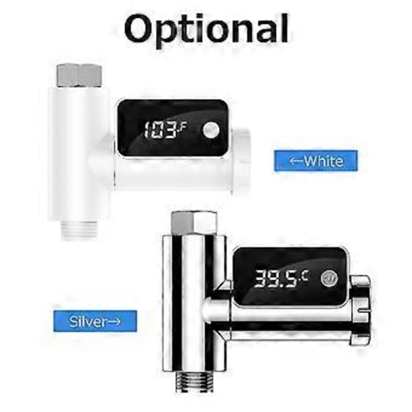 LED Digital Duschtermometer 0~100℃ (41~185℉) Baby Bad Vattentemperaturmätare 360-graders Roterande Display Celsius/Fahrenheit Omkopplingsbar För Barn