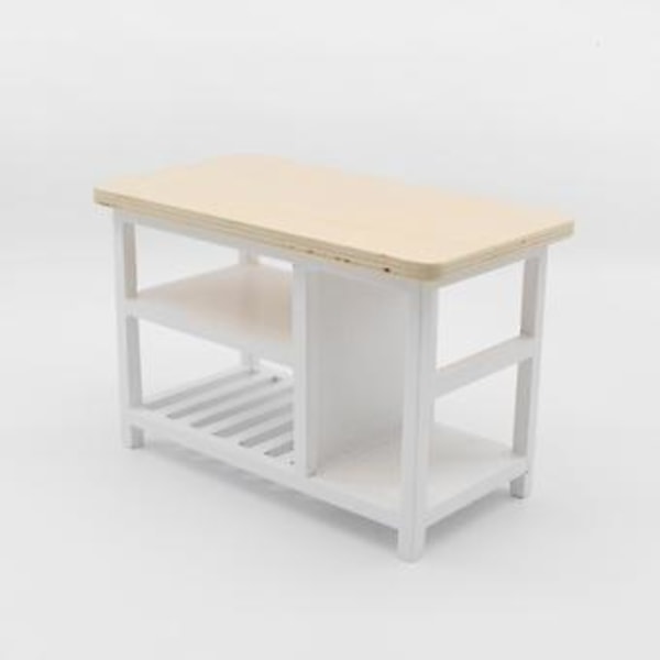 1:12 Møbler Dobbelt Stora Bord Sæt Hylde Mini Sæt R Dukke Ac