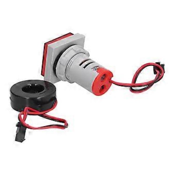 Digital LED Indikatorlampa Fyrkantig 3-Display Signal LED-Lampa 60-500V AC 0-100A ST17VAH Röd