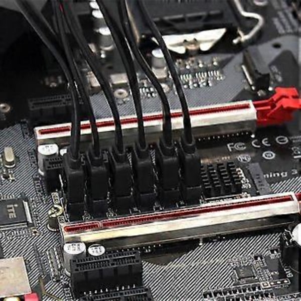Intern 6 Port Sata III 6GB/S Pci-E Controller Kort til Desktop Support SSD