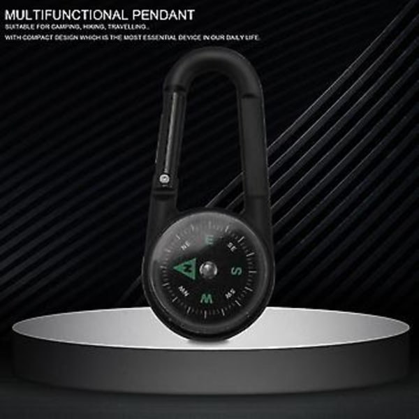 Monitoiminen Mini Kompassi + Lämpömittari + Avaimenperä 1:ssä