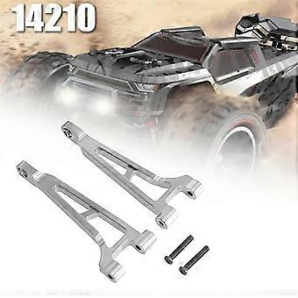 RC-auton metalliset päivitysosat ylemmät tukivarret Go 1/14 14209 14210 H14BM RC-auton päivitysosiin (hopea)