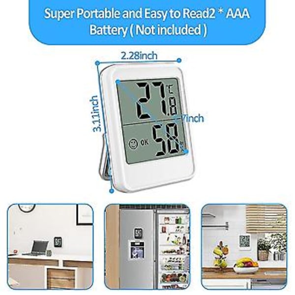 Digitaalinen Mini LCD Kosteusmittari Sisäkäyttöön