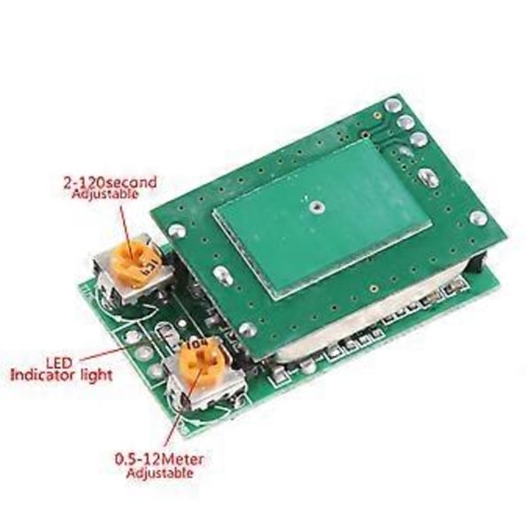 HFS-DC06 för DC 5V 5.8GHz Mikrovågsradar Sensor Modul ISM Vågband Detektering