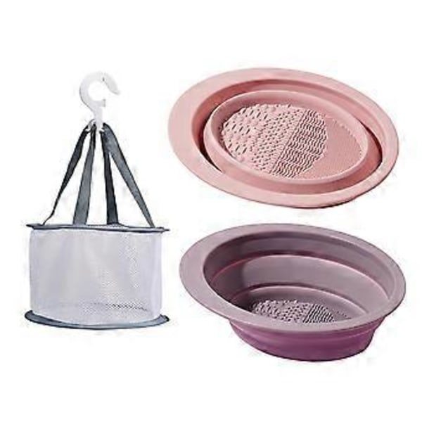 Sminkborstrengörare, 3-pack Silikon Sminkborstrengöringsmatta