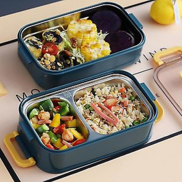 Bärbar Lunchlåda För Barn Miave Bento Box Med Flyttbara Fack Sallad Frukt Mat C