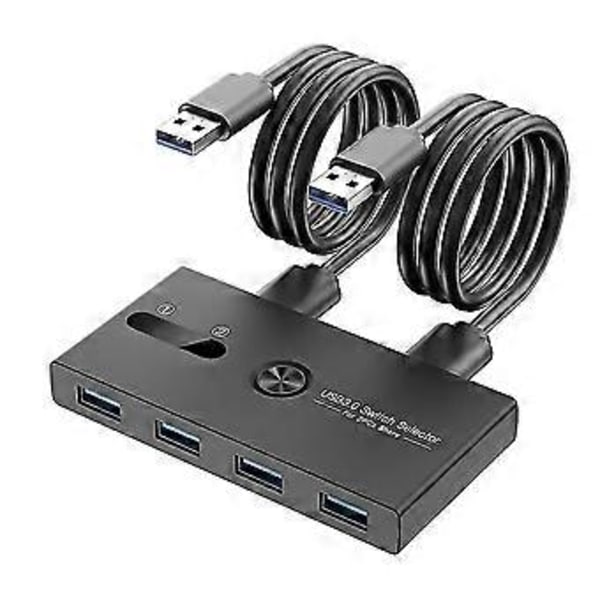 Usb 3.0 Kytkin 2 Sisään 4 Ulos Kvm Telakointiasema Tulostimen Jakolaite Näyttösovitin Kvm Muunnin