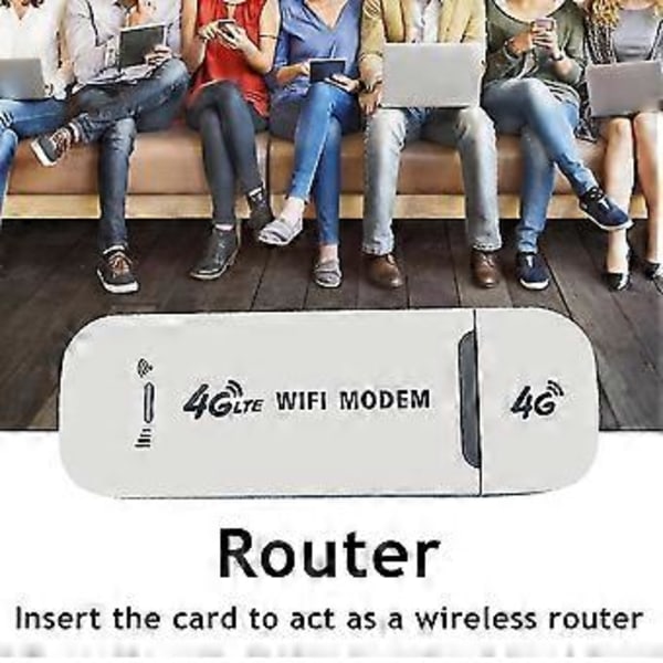 4g Lte Trådløs Usb Dongle Wifi Router 150mbps Bærbar Mobilt Bredbåndsmodem Stick Simkort 4g Trådløs Router Netværksadapter
