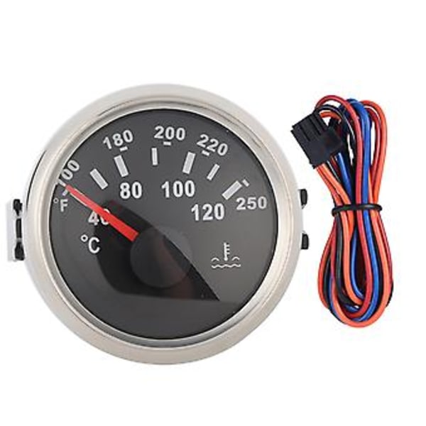 Vattentemperaturmätare för båt, 52mm/2in Marinmotor Vattentemperaturmätare Båttillbehör Byggd för framtiden
