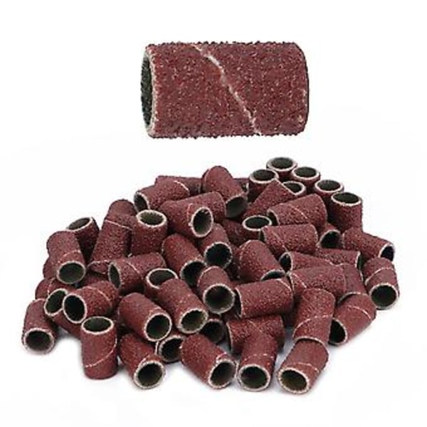 100 st Nagel Slipband Pedikyr Manikyr Polering Ta Bort Död Hud Nagelborrband 80#