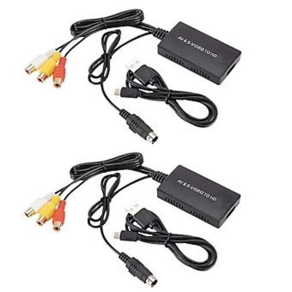 2x S-video ja 3rca Cvbs komposiitti audio-video muunnin 720p