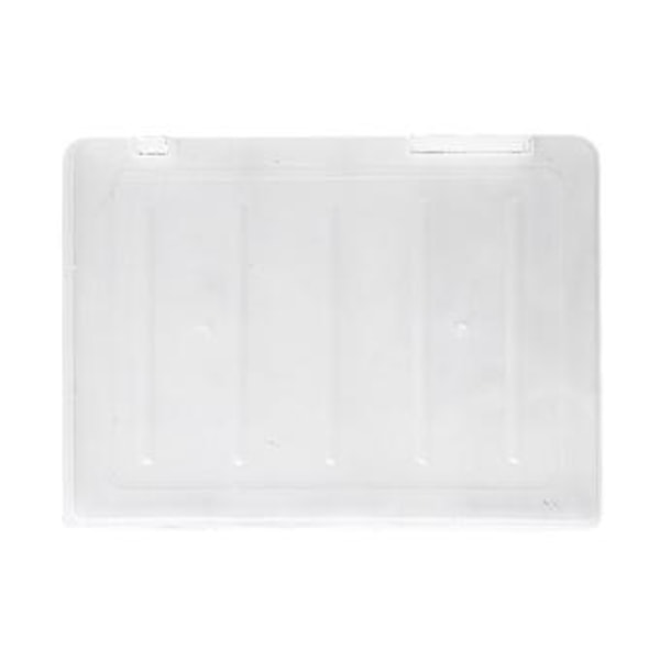 Transparent Filbox Bärbar Projektväska Vattentät Dammtät Dubbelspänne Filskyddsfodral Organizer för Kontor Skola Bibliotek