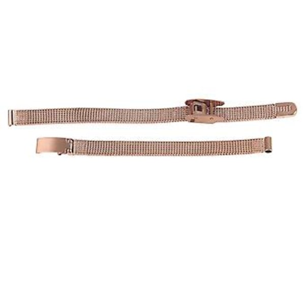 Mesh Armbandsur i rostfritt stål Väft Armbandsbyte Tillbehör för män Kvinnor Roséguld 0,24 tum