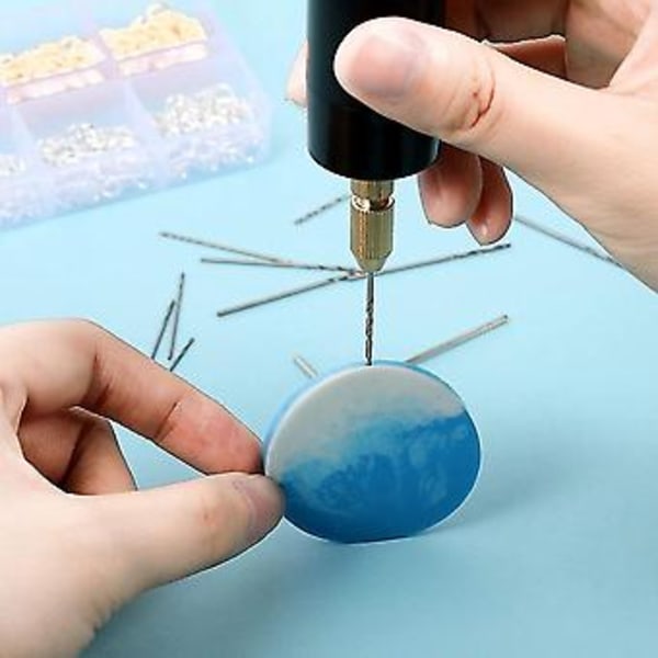 Elektrisk Harpikssæt, inkl. Øjeskruer, Twistbor, Værktøj, Elektrisk Mini Til DIY Ke