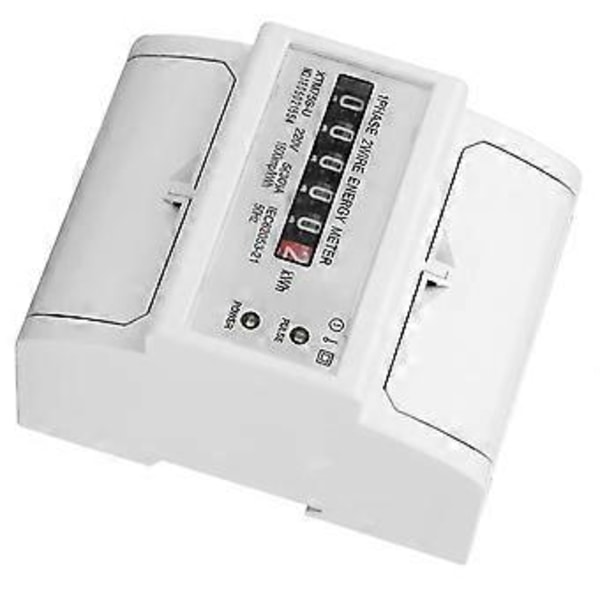 220V DIN-skena Elmätare, Digital 1-fas Elmätare (5-30A)