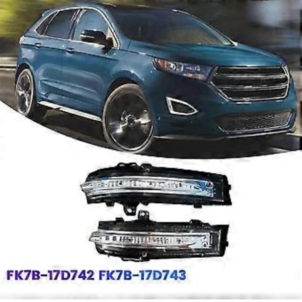 1 Par Sidespejl Blinklys FK7B-17D742 FK7B-17D743 til Edge 2015-2020 LED Sidespejl Indikatorlys