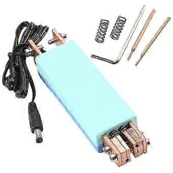 Integrert DIY Punktsveiser Punktsveisepenn med Automatisk Utløser for Sveising Mini Punktsveiser (blå)