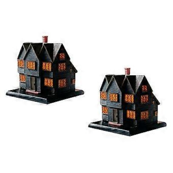 Salems Witch House Røgelsesbrænder Massachusetts Witch House til Halloween Juleferie Ornament Røgelsesbrænder 2 stk.