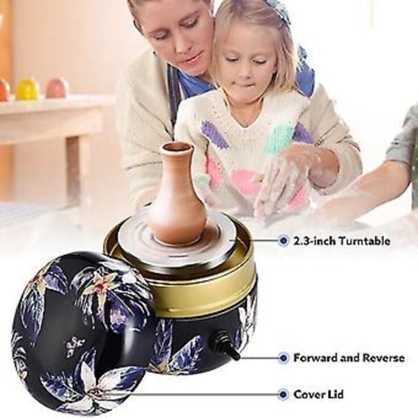 Mini Py Hjul, S Elektrisk Py Formning Med Bakke Til Diy Keramik, e