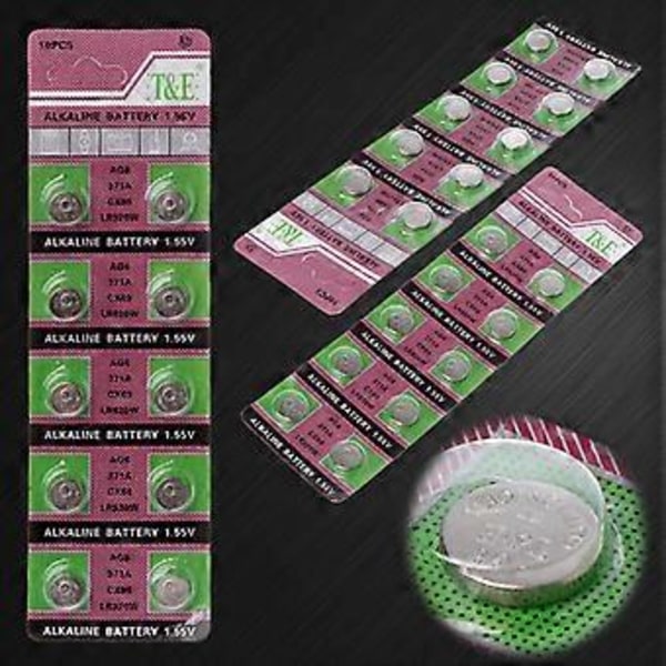AG6 Engångsbatteri Alkaliska Knappcellsbatterier SR920SW LR920 SR927 L921 LR69 SR920 för Klocka Fjärrkontroll-10st