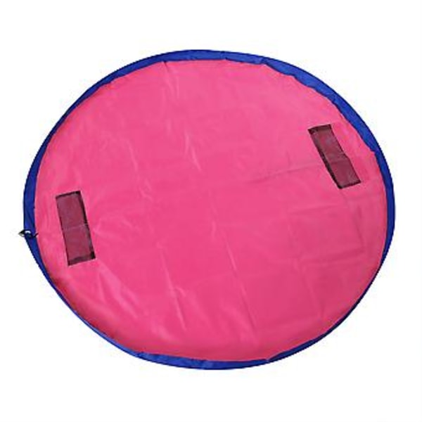 Multifunktionell Portabel Hängande Leksaksorganisatör Förvaringsväska Lekmatta för Barn (Rosa)