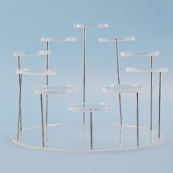 Akryl Cupcake Holder Stand, Rund Cupcake Tårn Display Stand, Premium Dessert Stand Cupcake Hold