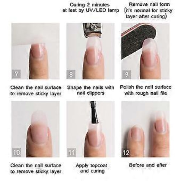 15ML Nagel Förlängning UV Lim Nagel Täckning Soak Off Förläng Jelly Gel Nagelkonst