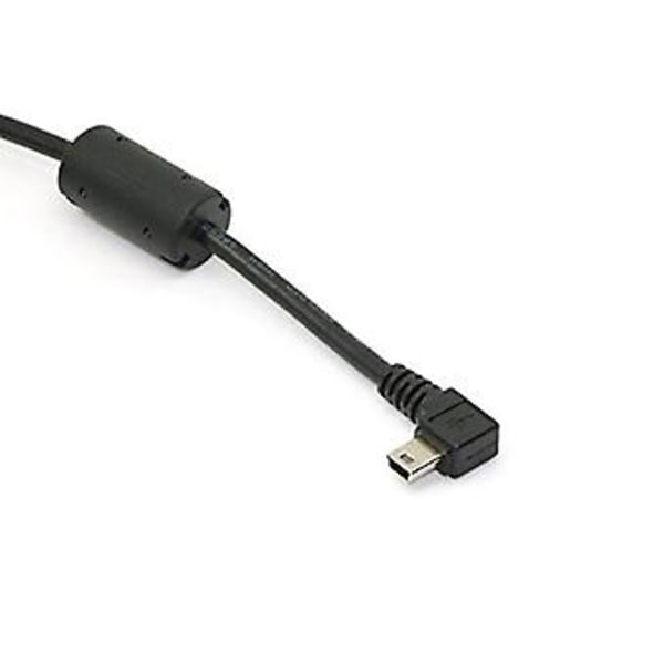 Mini Usb B Type 5pin Højre D 90 Grader Til Usb 2.0 Datakabel Med Emi Ferritkerne 5