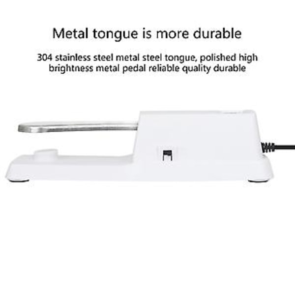 Piano Sustain Pedal, Digital Piano Keyboard Sustain Pedal med Skridsikker Bund