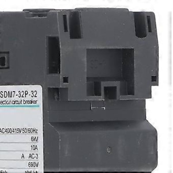 Motorskyddsbrytare 2432A 35mm DIN-skenmontering Vredkontroll Motorskyddsbrytare AC400 415V