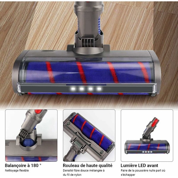 Reservebørste for Dyson V7 V8 V10 V11 Støvsugerbørste Kompatibel med Dyson V7 V8 V10 V11 Serie