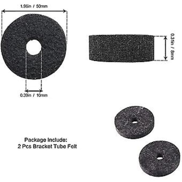 23 Delar Cymbal Ersättningstillbehör Cymbal Filt Hi-hat Koppling Filt Hi Hat Filt Cymbal Hylsa