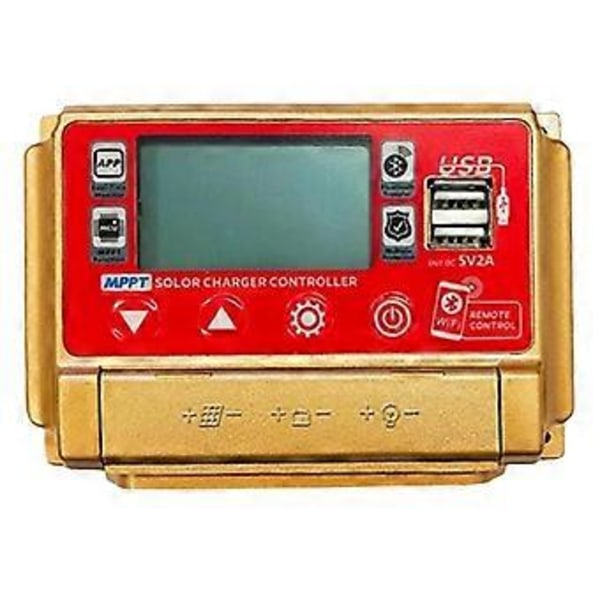 12/24V MPPT Aurinkolataussäädin Wifi Bluetooth Aurinkopaneeli Akku Älykäs Säädin 50A